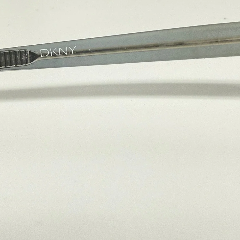 DKNY Vintage Oval Eyeglasses Grey Yellow Translucent Frames 50-17 H6549